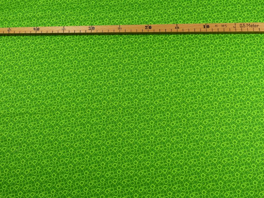 Preview: Basic Ton in Ton grün Patchworkstoff Benartex mit Maß